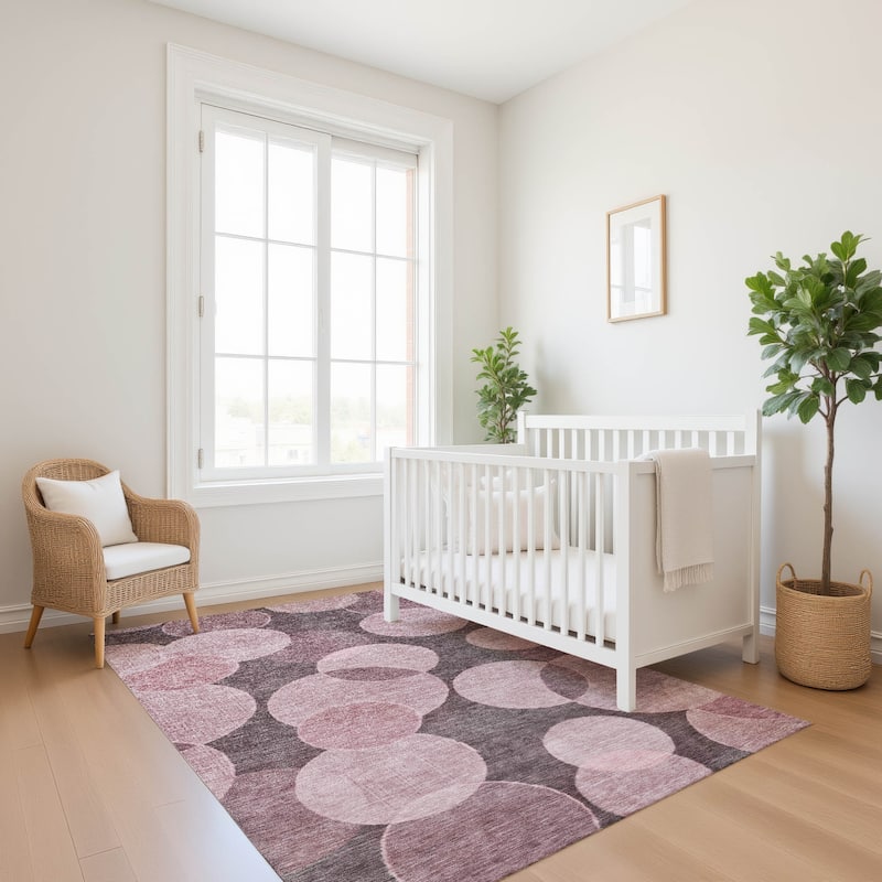Premium Washable Super Soft Contemporary Bubbles Mayfield Rug