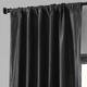 Ex. Fabrics Faux Silk Taffeta Solid Blkout Curtain (1 Panel)