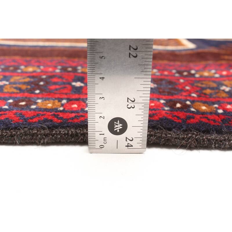 ECARPETGALLERY Hand-knotted Teimani Dark Navy Wool Rug - 2'9 x 5'1