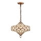 preview thumbnail 6 of 24, Rilo 4-light Antique Finish Carousel with Crystals Chandelier Ceiling Light Spanish-Bronze