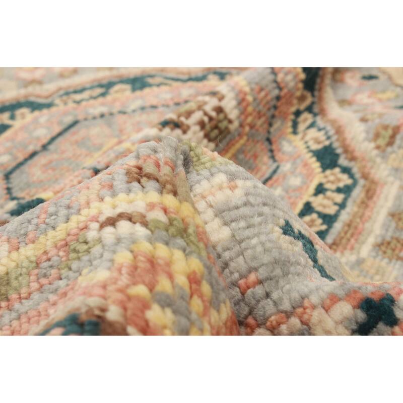 ECARPETGALLERY Hand-knotted Jules Serapi Grey Wool Rug - 5'1 x 7'11