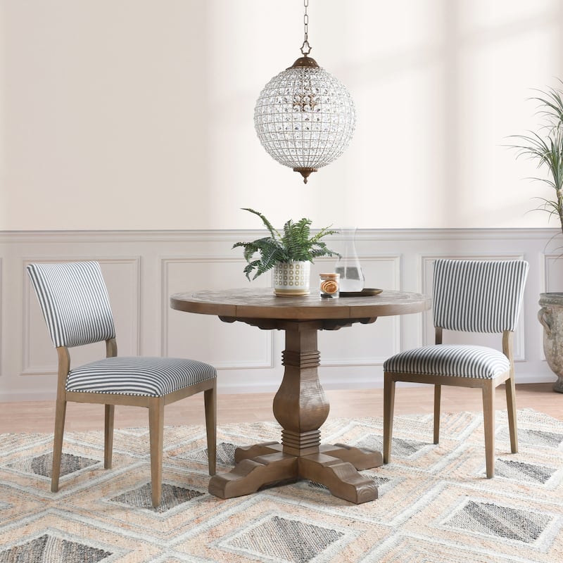 Kasey 42" Dining Table in Weathered Brown by Kosas Home