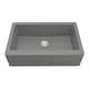 preview thumbnail 7 of 62, Karran Farmhouse/ Apron-front Quartz Single Bowl Kitchen Sink