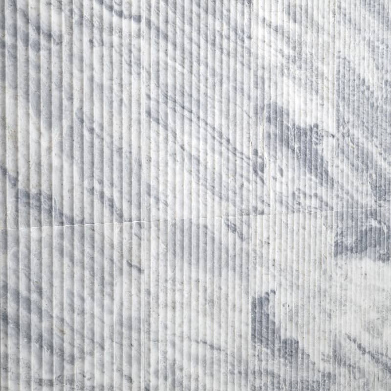 Ackland AKM-M-FL24X12FTLH-CA Flutelle - 12" x 24" Marble Linear Wall