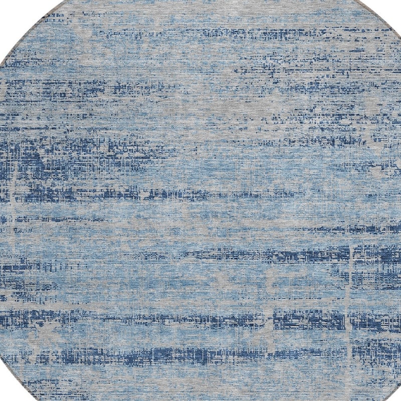 HomeRoots Abstract Transitional Rectangle Outdoor Rug