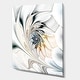 White Stained Glass Large Floral Wall Art Canvas - On Sale - Bed Bath ...