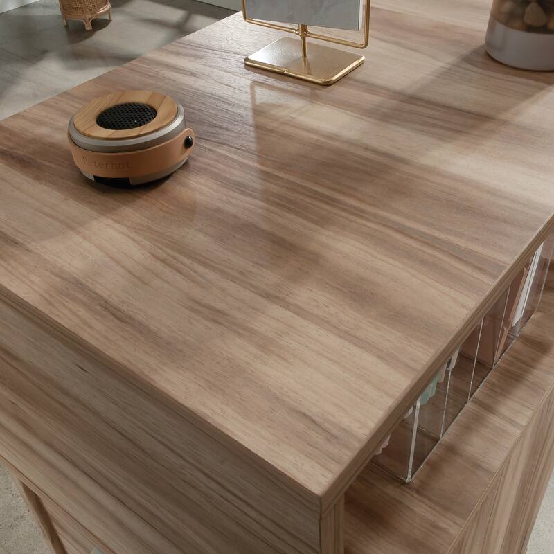 Wood File Tower with Modern Design, Acacia