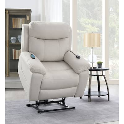 Heating & Massage Chair with Power Recline & Lift,