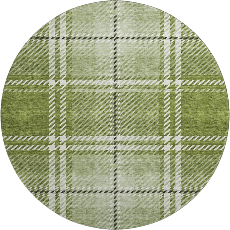 Premium Washable Super Soft Plaid Mayfield Rug