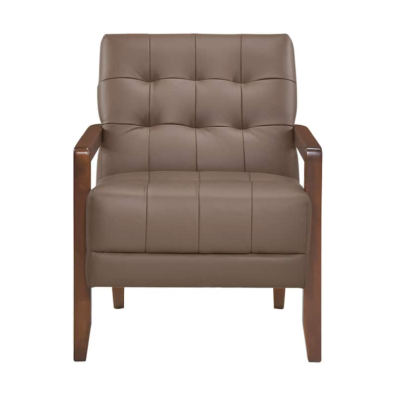 Leland Leather Match Accent Chair