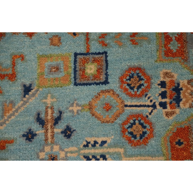 Hand Knotted Oriental 100% Wool Carpet Traditional Medallion Navy Blue & Blues Kazak Area Rug - 5' 11'' X 3' 11''