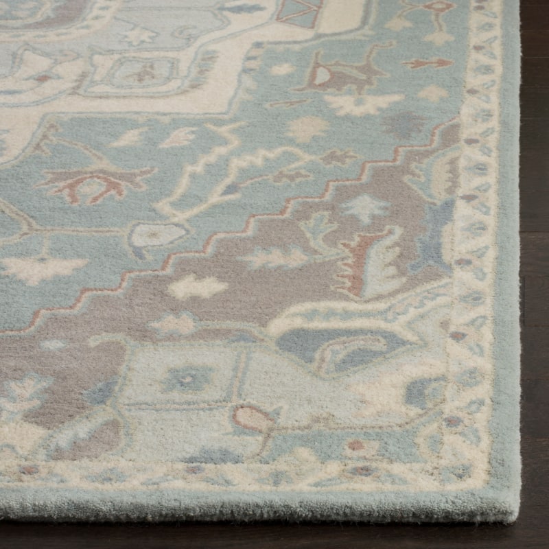 SAFAVIEH Handmade Heritage Fountain Swirl Traditional Oriental Wool Rug