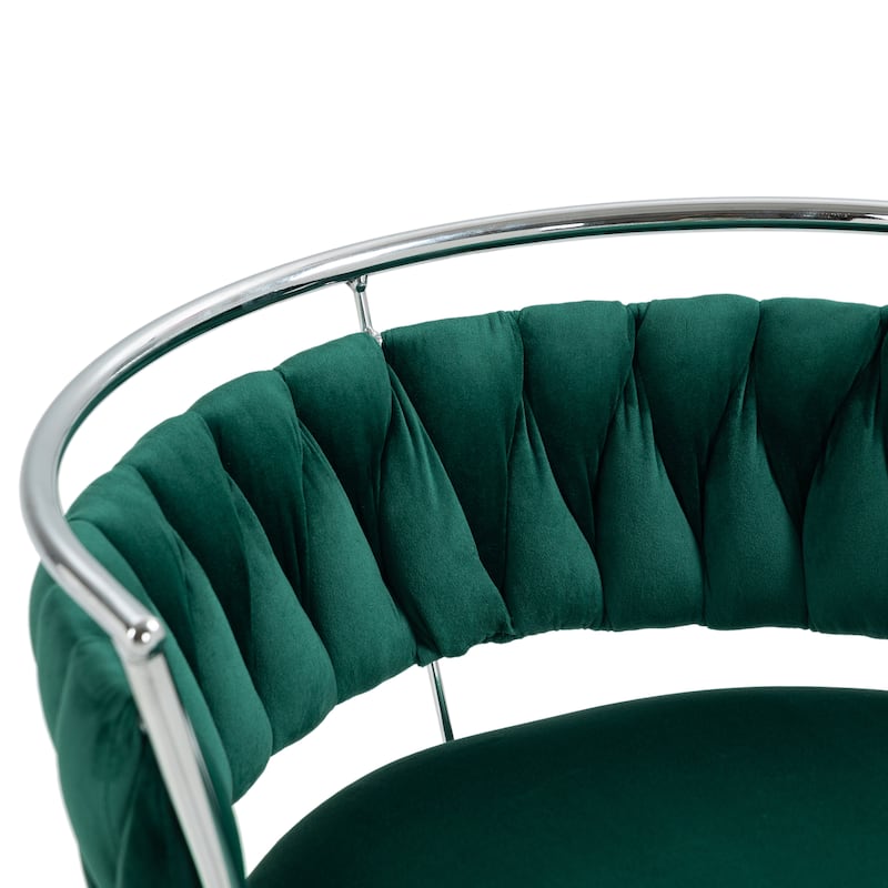 Modern Velvet 26" Adjustable Swivel Bar Stools (Set of 4)