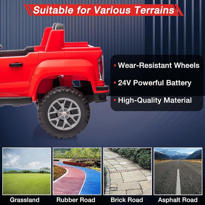 24V 2-Seater Ride On Truck Car
