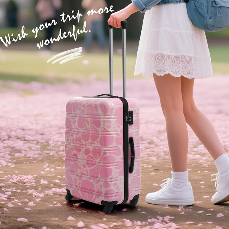 Hardshell Luggage Sets 3 pcs Spinner Suitcase with TSA Lock Lightweight-20"+24"+28" Luggages