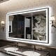 preview thumbnail 37 of 49, Extra Large Black Frame LED Bathroom Vanity Mirror with 3 Years Warranty and UL Certified 48x30