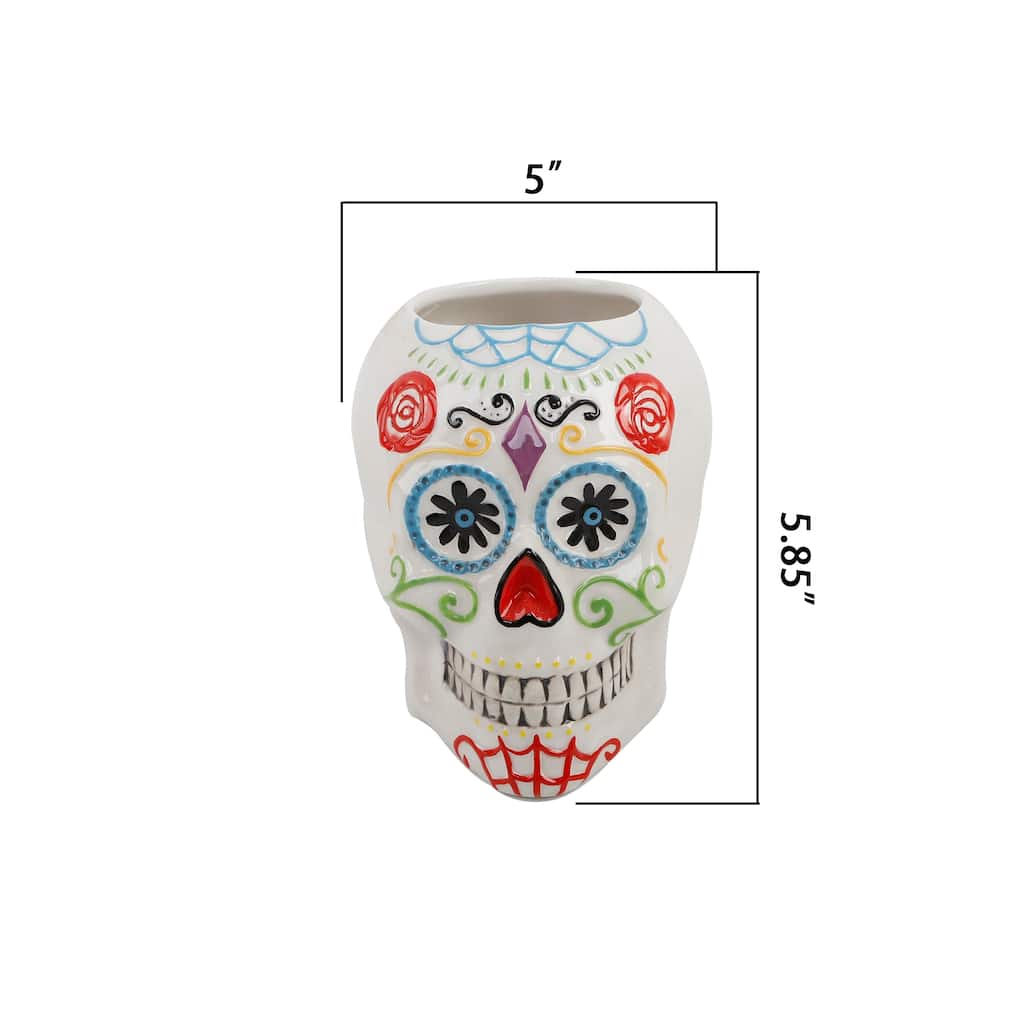 Day of the Death Ceramic Planter