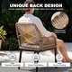 preview thumbnail 35 of 71, Nuu Garden Rattan Metal Patio Dining Set with Umbrella Hole, Zippered Cushions