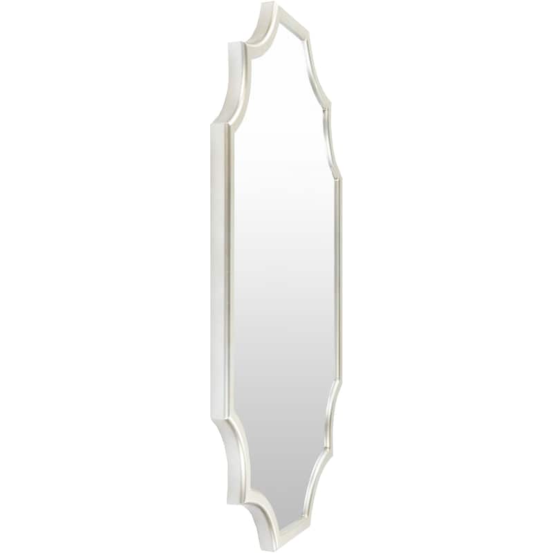 Artistic Weavers Elayne Scalloped Antiqued Silver Mirror - 50"H x 30"W