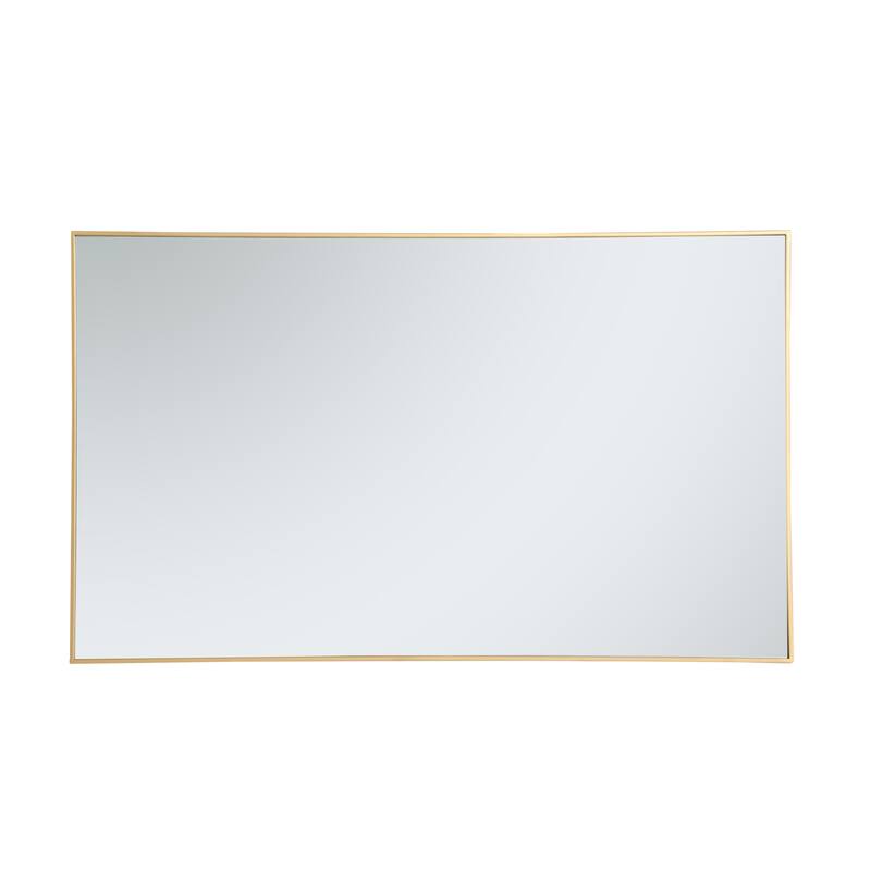 Elegant Lighting Eternity 60" x 36" Rectangular Beveled Metal Framed