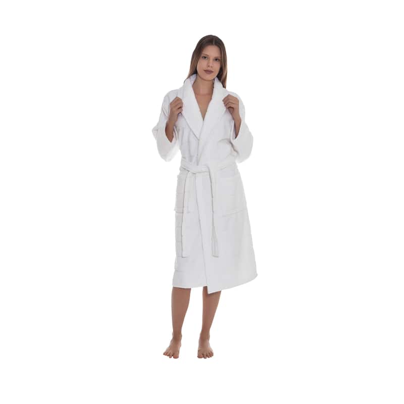 Ozan Premium Home Mirage Bathrobes Collection 100% Turkish Cotton Unisex Terry Cloth Bathrobe