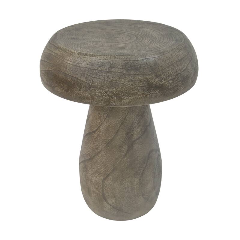 Mushroom Side Table,Wood-like texture, Natural Color