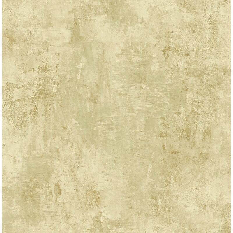 Seabrook Design Demeter Faux Unpasted Wallpaper - 20.5 in W x 33 ft. L - Metallic Beige & Light Fern
