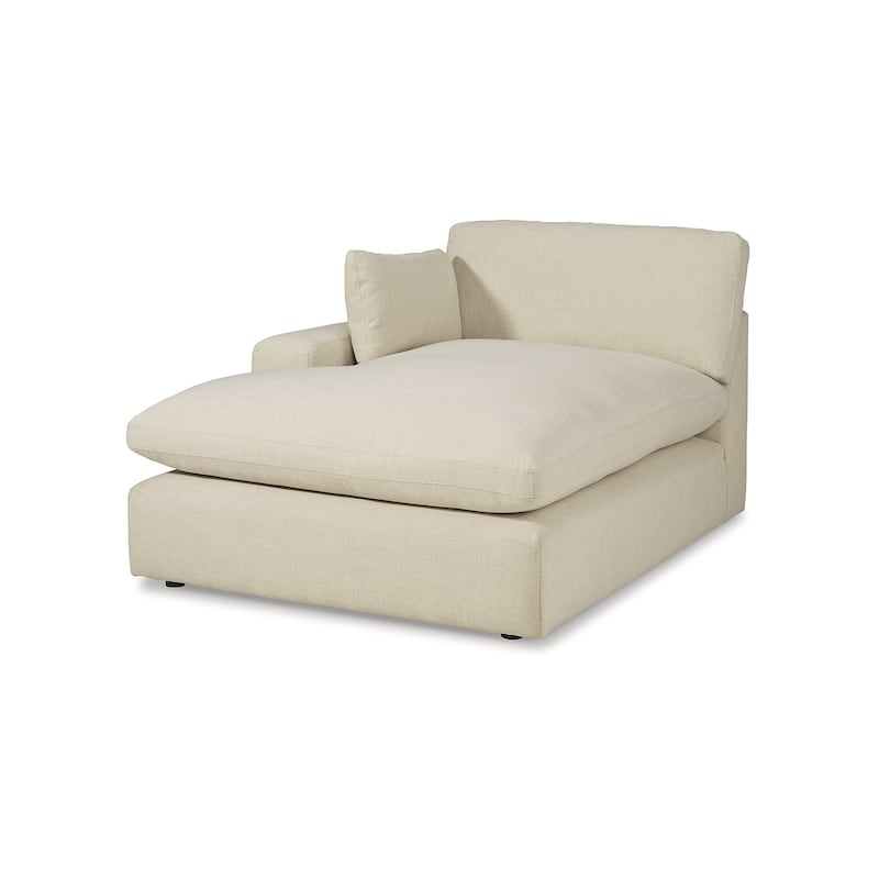 Signature Design by Ashley Elyza Ivory 5-Piece Sectional with Chaise - 135"W x 135"D x 36"H