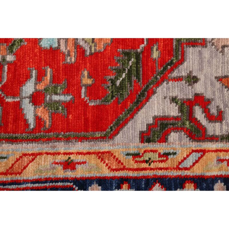 ECARPETGALLERY Hand-knotted Jules Serapi Light Red Wool Rug - 9'2 x 12'2