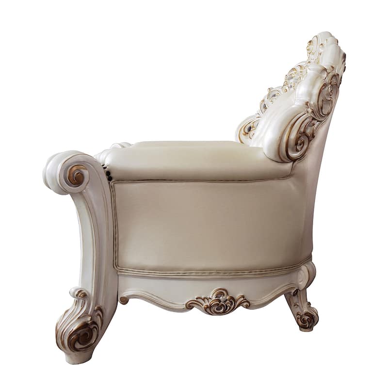 Casada Champagne and Antique Pearl Chair with Pillow