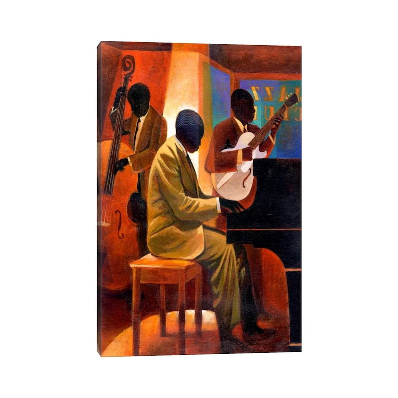 iCanvas "Piano Man" by Keith Mallett Canvas Print
