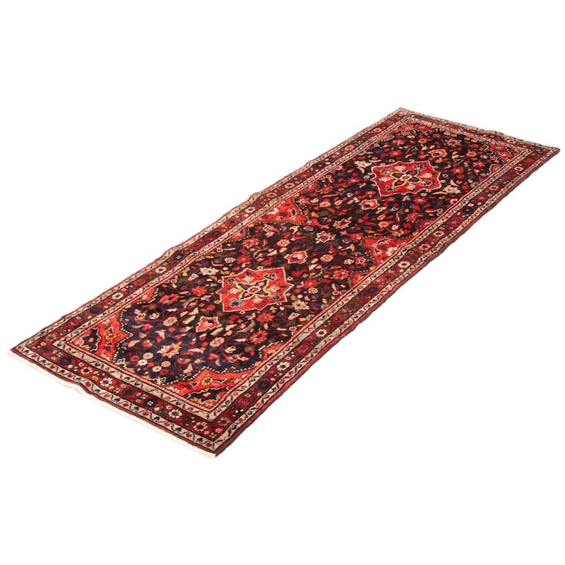 ECARPETGALLERY Hand-knotted Anadol Black Wool Rug - 3'5 x 9'11