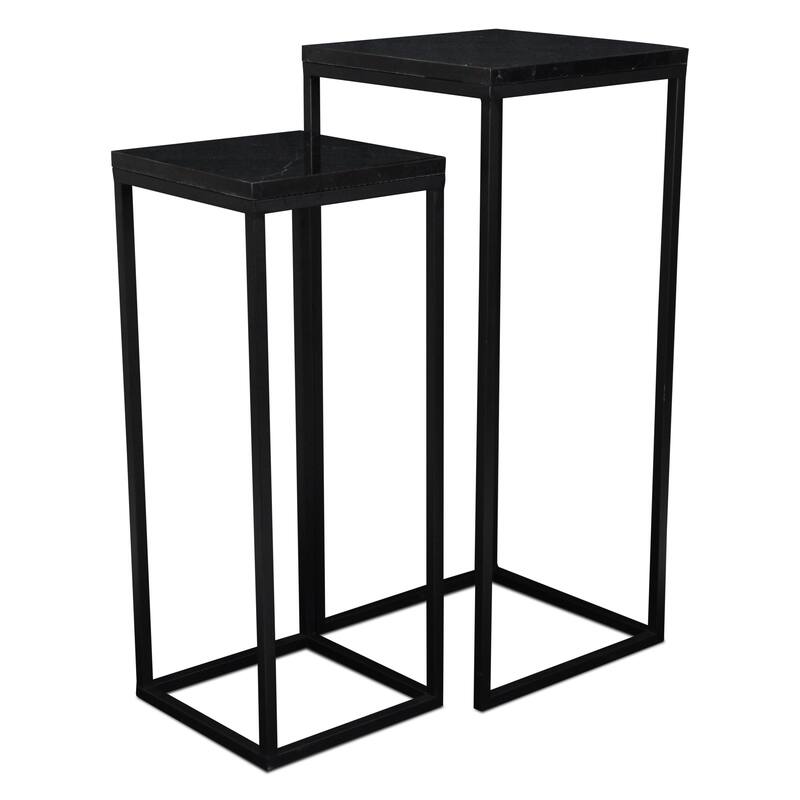 Sarraseau Set of 2 Marble Side Tables