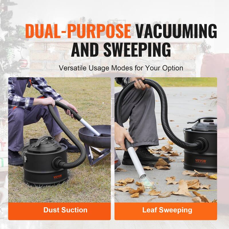 VEVOR Ash Vacuum Cleaner,4 Gallon with 1200W Powerful Suction,for