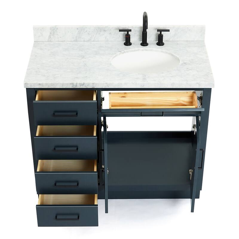 Ariel T043SRCWOVO Hepburn 43" Free Standing Single Basin Vanity Set
