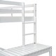 preview thumbnail 6 of 18, Twin High Loft Bed with Ladder landing Platform and Guardrails, White