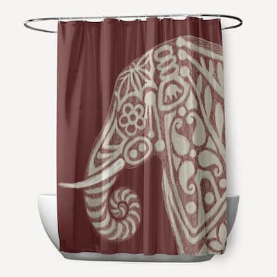 Inky Animal Print Shower Curtain (71 x 74)