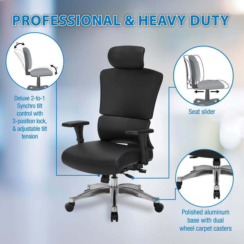 Managers Chair with Adjustable Headrest