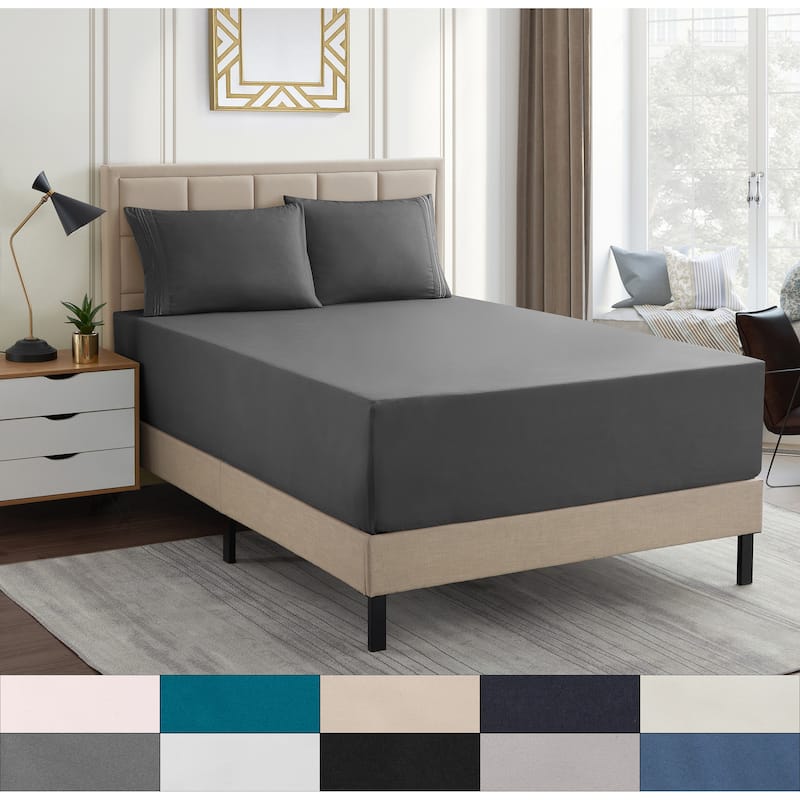 Sweet Home Collection 18"-24" Extra Deep Pocket, Double Brushed Microfiber Sheet Set