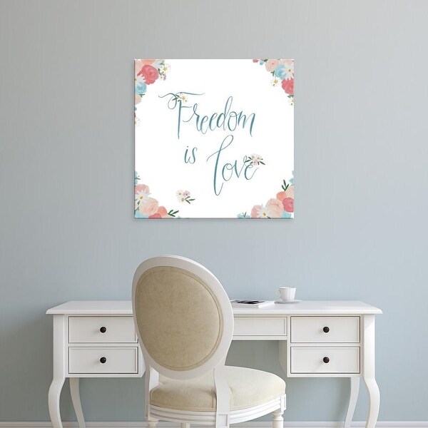 Easy Art Prints James Wiens's 'Spirit Stallion VII Blush and Teal' Premium Canvas Art