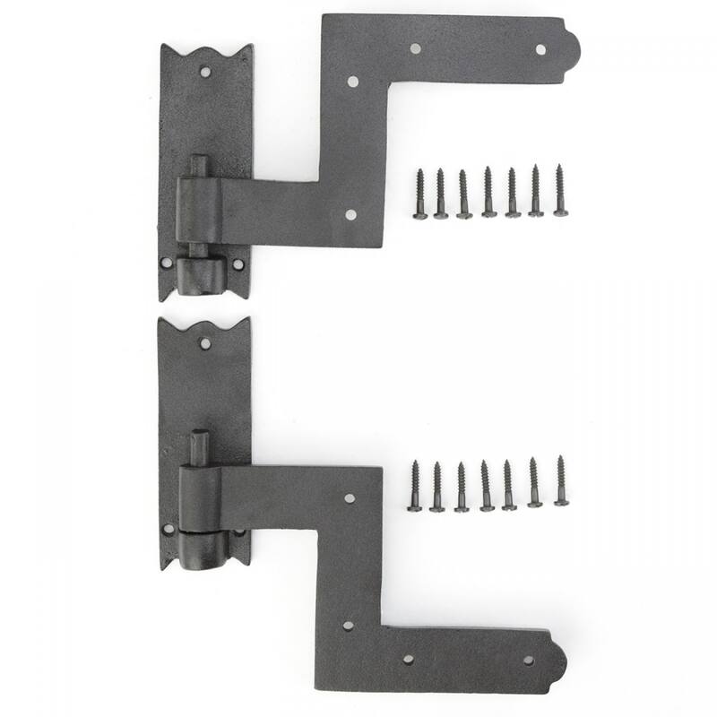 Black Shutter Hinge Wrought Iron 6.5" Colonial Sold As Pair (Set of 50) Renovators Supply