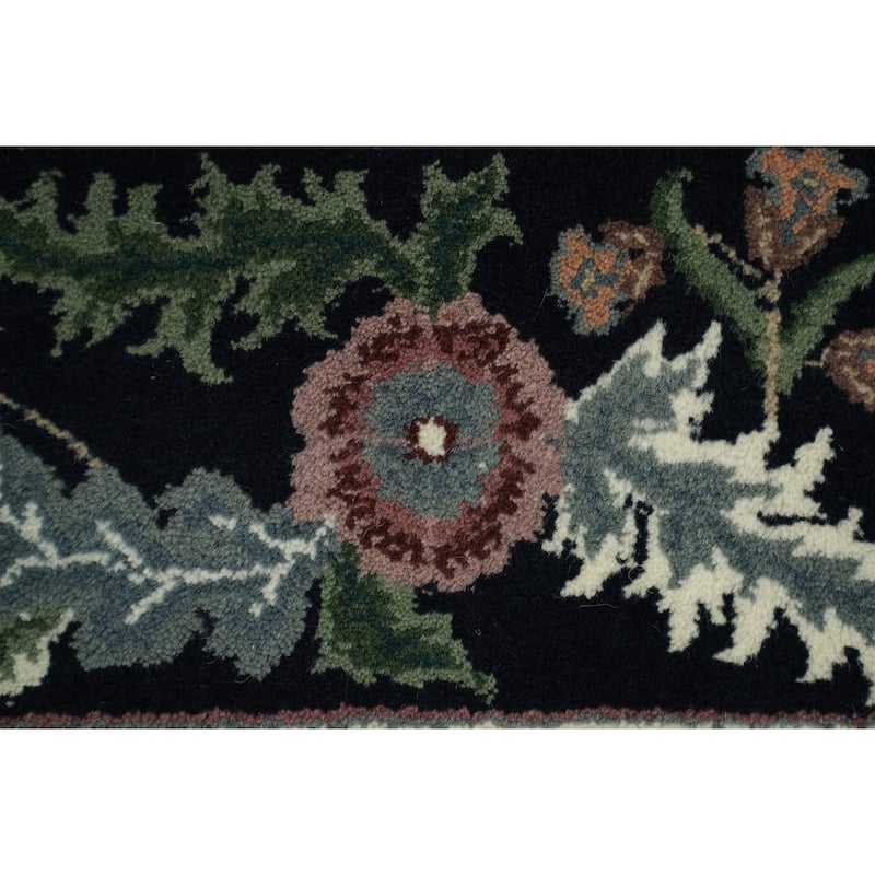 Hand Knotted Oriental 100% Wool Carpet Traditional All-Over Beige & Ivories Kashan Area Rug - 11' 10'' X 9' 0''