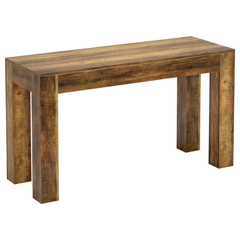 63" Wooden Counter Height Bar Table, Rectangular High Top Dining Table for Kitchen, Home Bar, Living Room