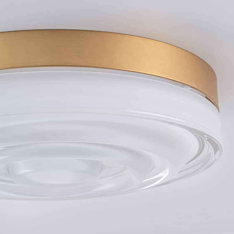 Modern Gold 1-Light Integrated LED Flush Mount Ceiling Light