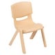 preview thumbnail 12 of 14, 35"W x 65"L Half-Moon Plastic Adjustable Activity Table Set - 4 Chairs