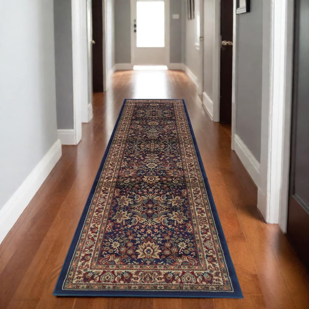 HomeRoots Oriental Traditional Runner Area Rug