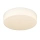 preview thumbnail 4 of 7, Golden Lighting 3136-FM OP Toli 12" Wide LED Semi-Flush Drum Ceiling