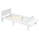 preview thumbnail 3 of 24, Modern Twin Bed with Footboard Bench Ideal for Any Youthful Bedroom