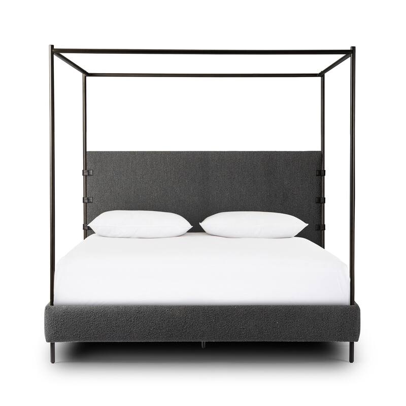 Cooper Canopy Bed-Knoll Charcoal-Queen