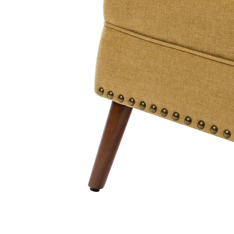 Alpheus Accent Armchair with Tufted Back Set of 2 by HULALA HOME